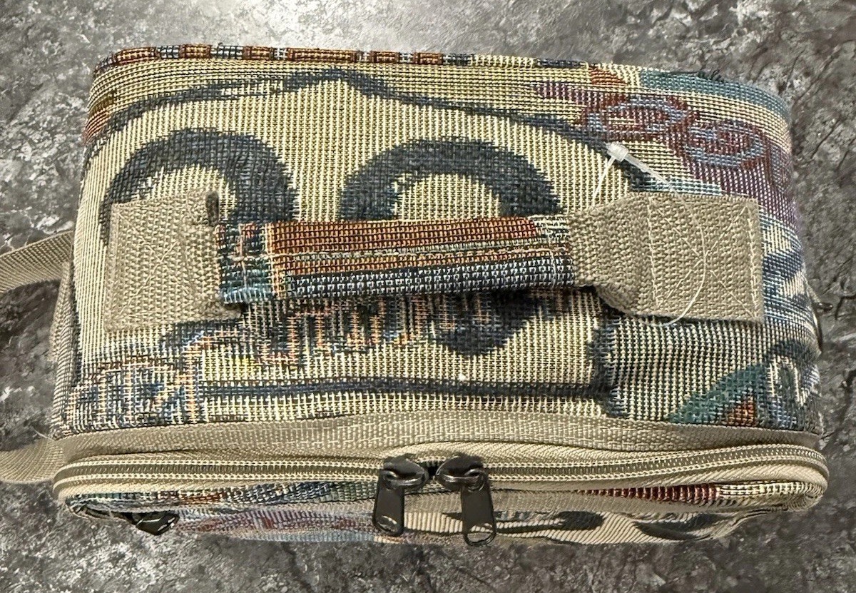 Alfagear Route 66 Tapestry Travel Cosmetic Bag Adjustable Strap Carry On 9X7