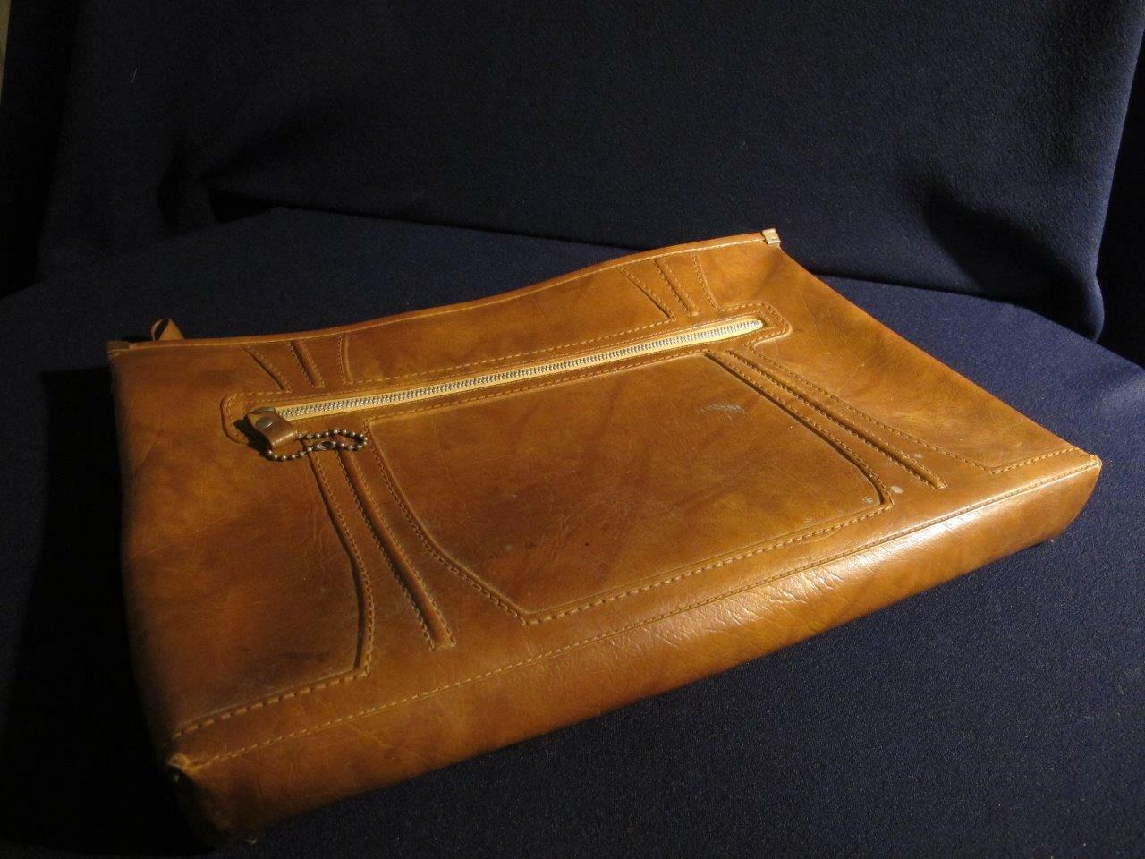 vintage American Tourister 1975 ?leather? Document Briefcase Attache bag 17″