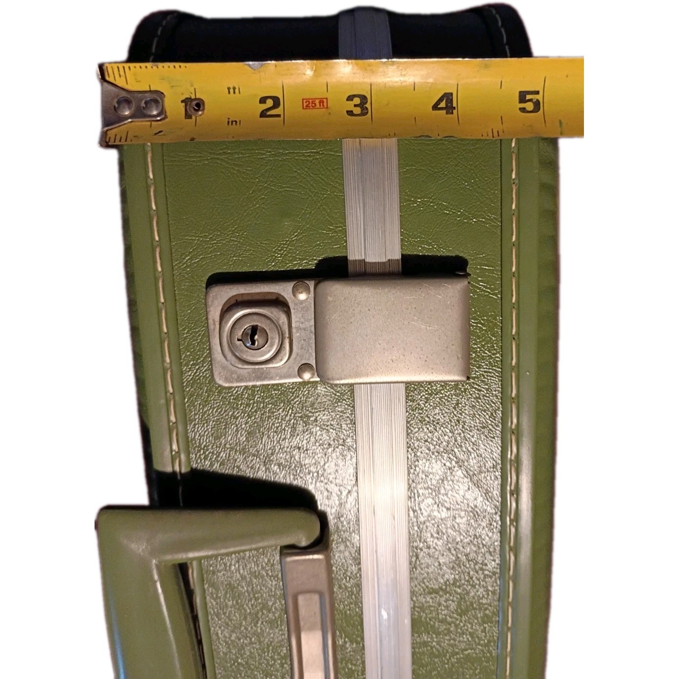 Vintage MCM Luggage Avocado Green Hard Shell Suitcase 4-pc Set RARE! 70’s