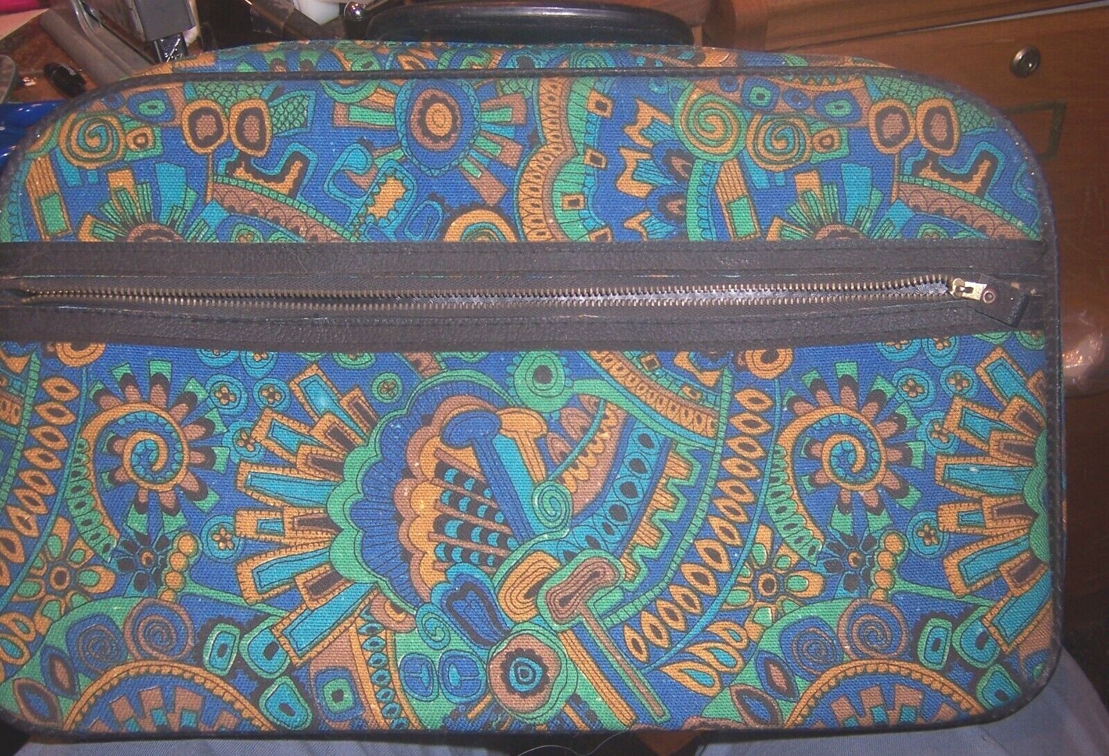 VINTAGE (TAIWAN) GENERAL BAG CORP. Paisley Print Small Suitcase