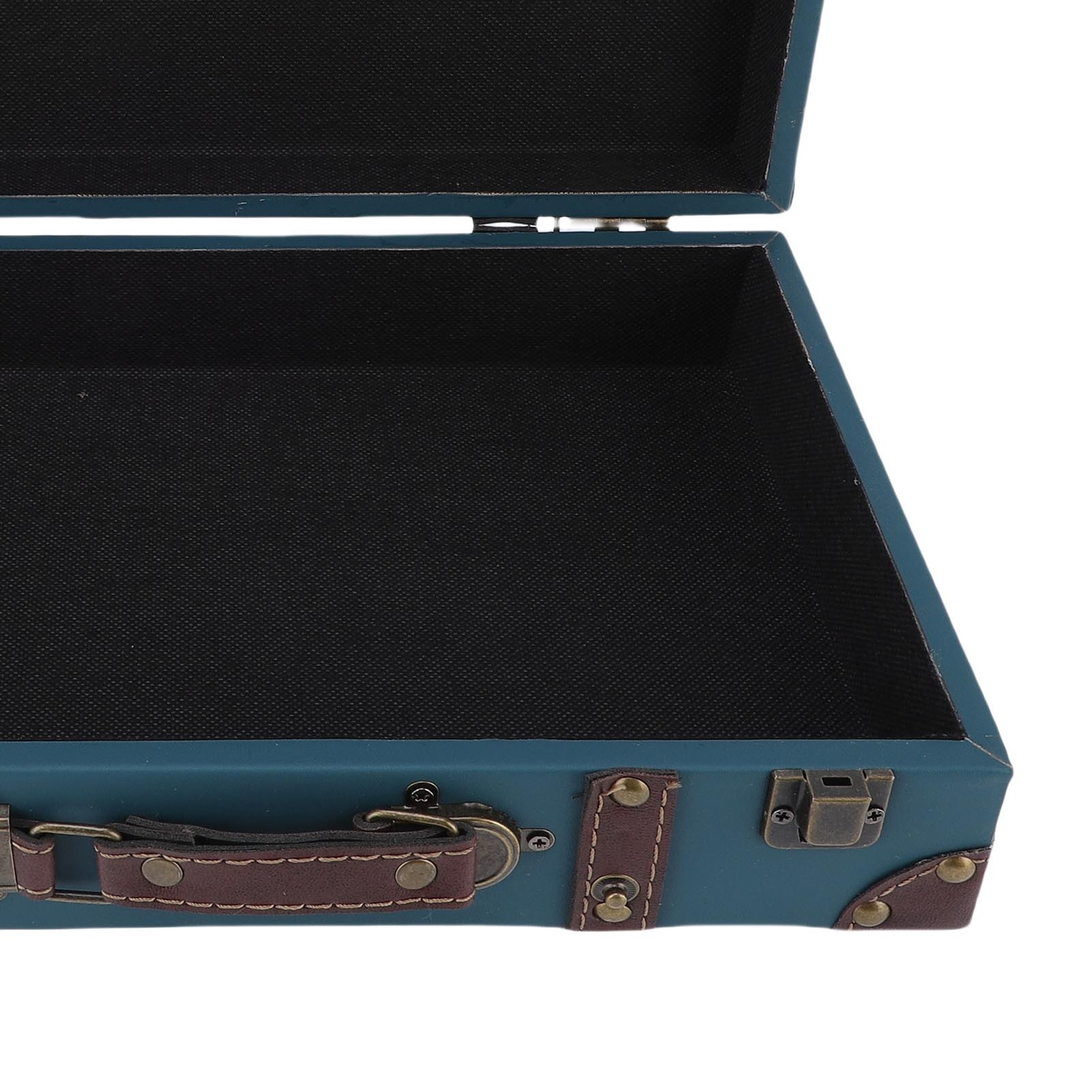 Vintage Suitcase Industrial Style Composite Wood PU Leather Storage Trunk For St