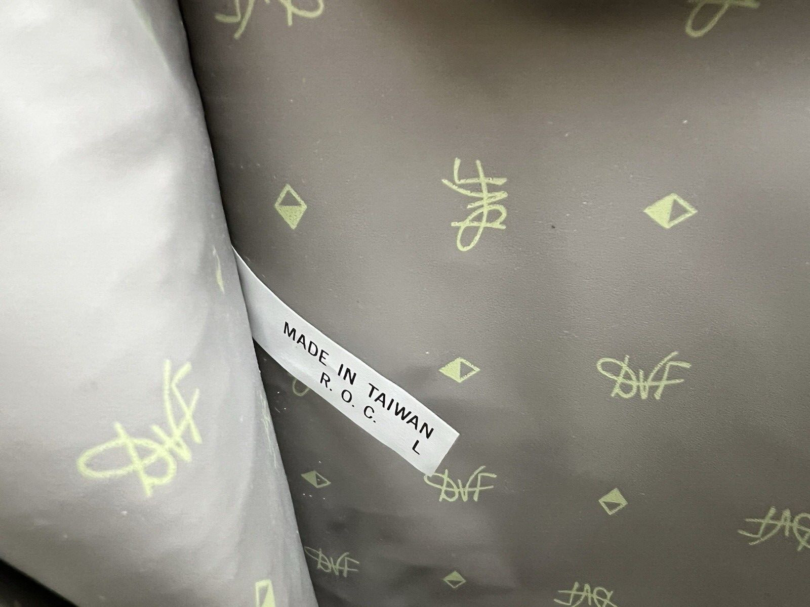 Diane von Furstenberg Vintage Gray Floral Tapestry Travel Bag Tote