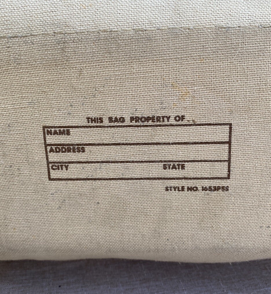 VTG 80s Rare Air California Airlines Portland Inaugural Carry On Luggage Bag