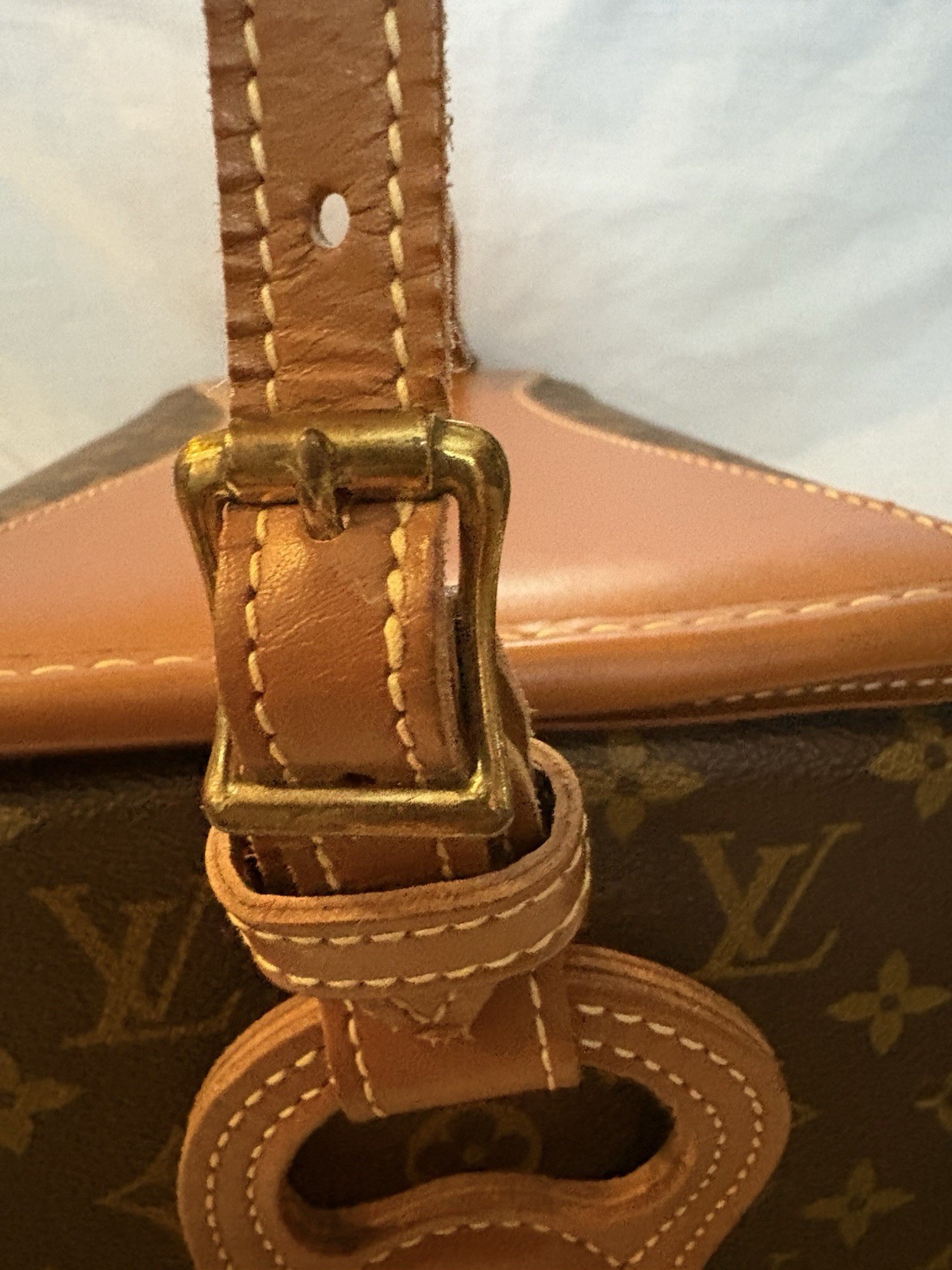 Rare Vintage LOUIS VUITTON Train Case Keepall Carry On Luxury Designer Luggage