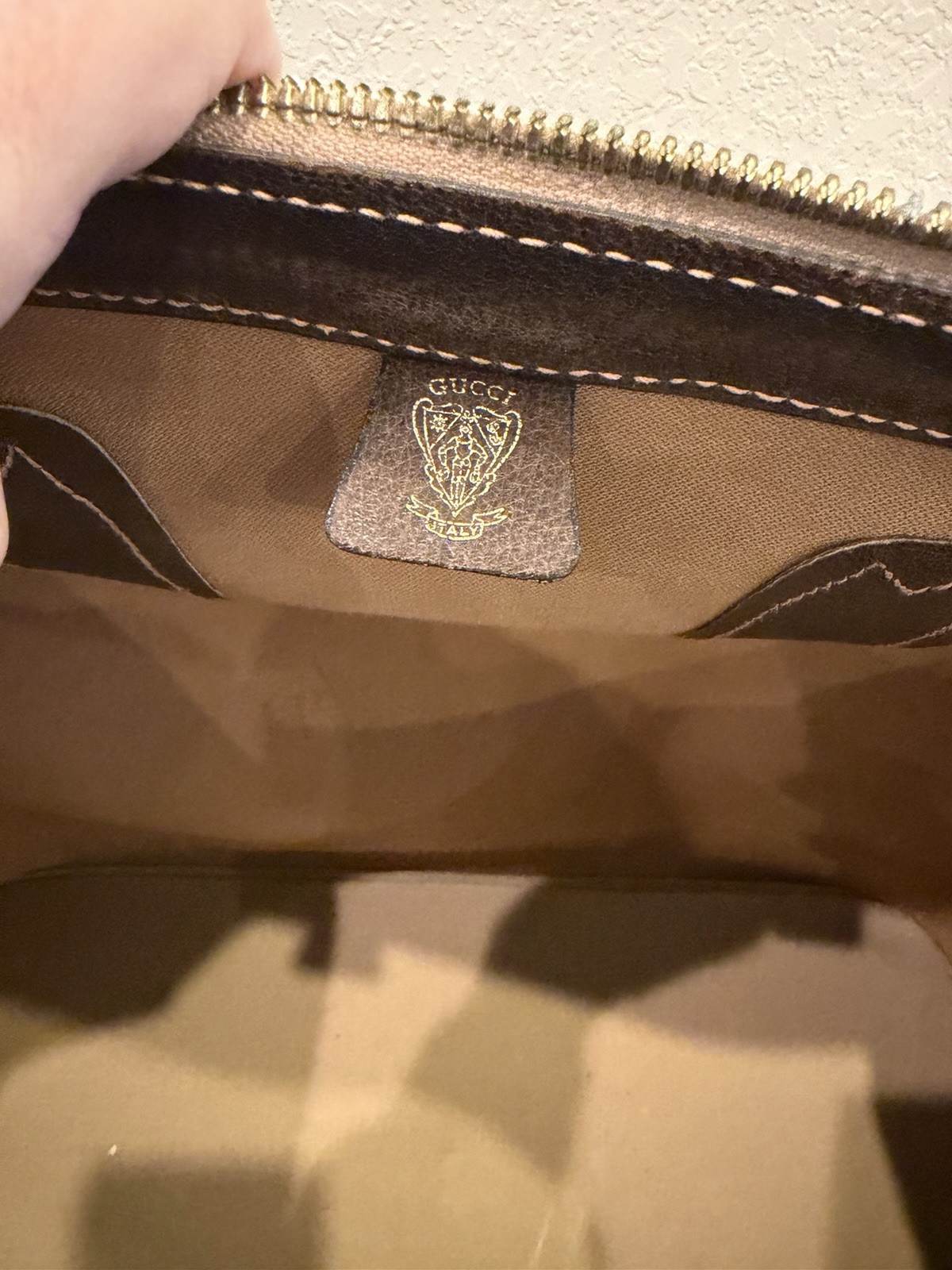 Vintage Gucci Web Brown Monogram