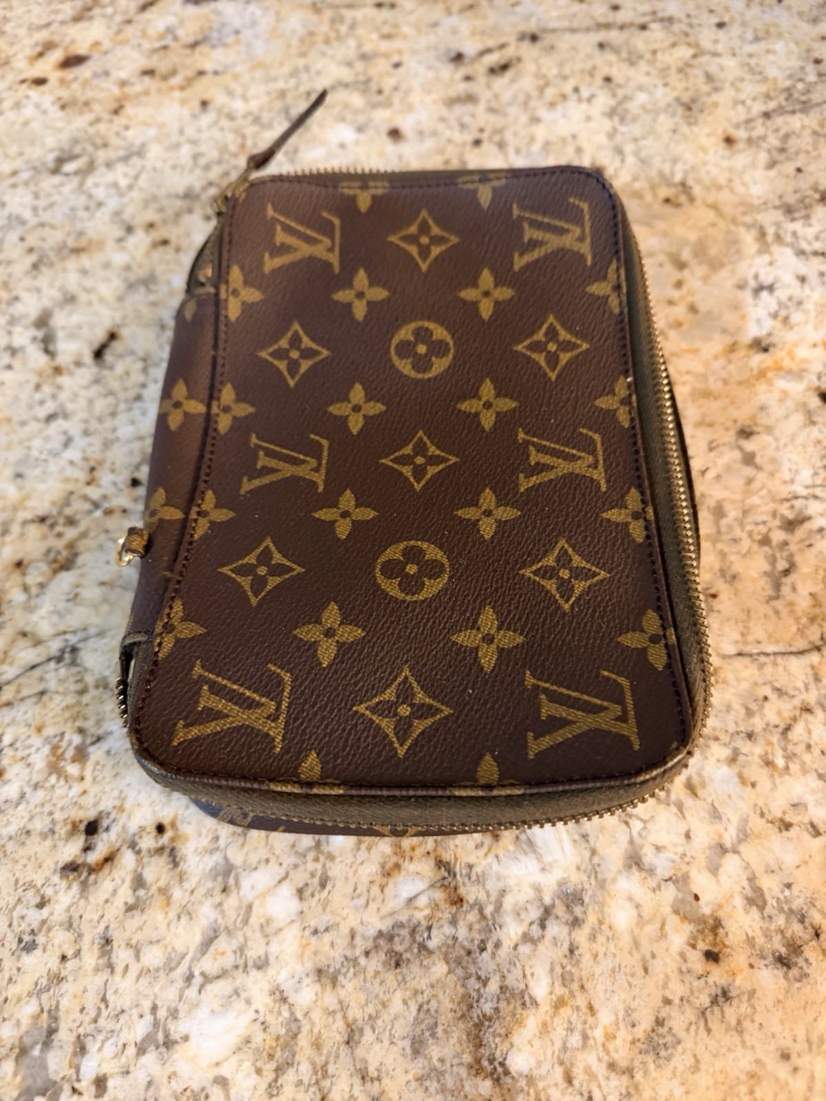Vintage Louis Vuitton Monogram Poche Monte Carlo Travel Jewelry Case Organizer
