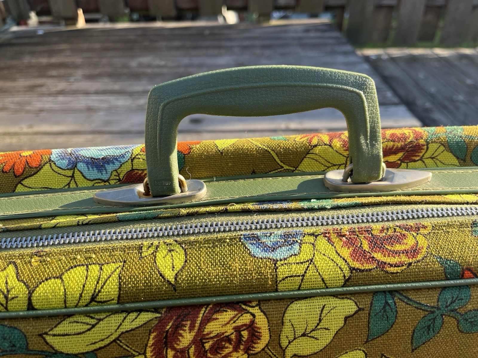 Bantam Luggage Set (4) Vintage Floral Nesting Canvas Bags Made In Japan