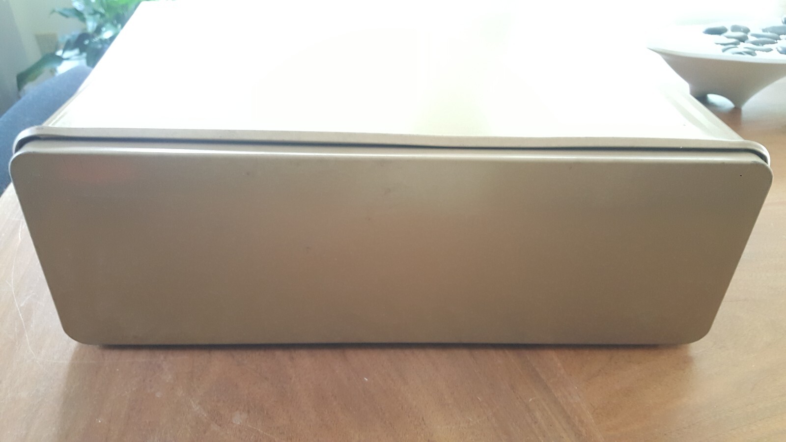 Antique Nash Mfg Co. Light Bronze Metal Suitcase Collectable Stackable Storage