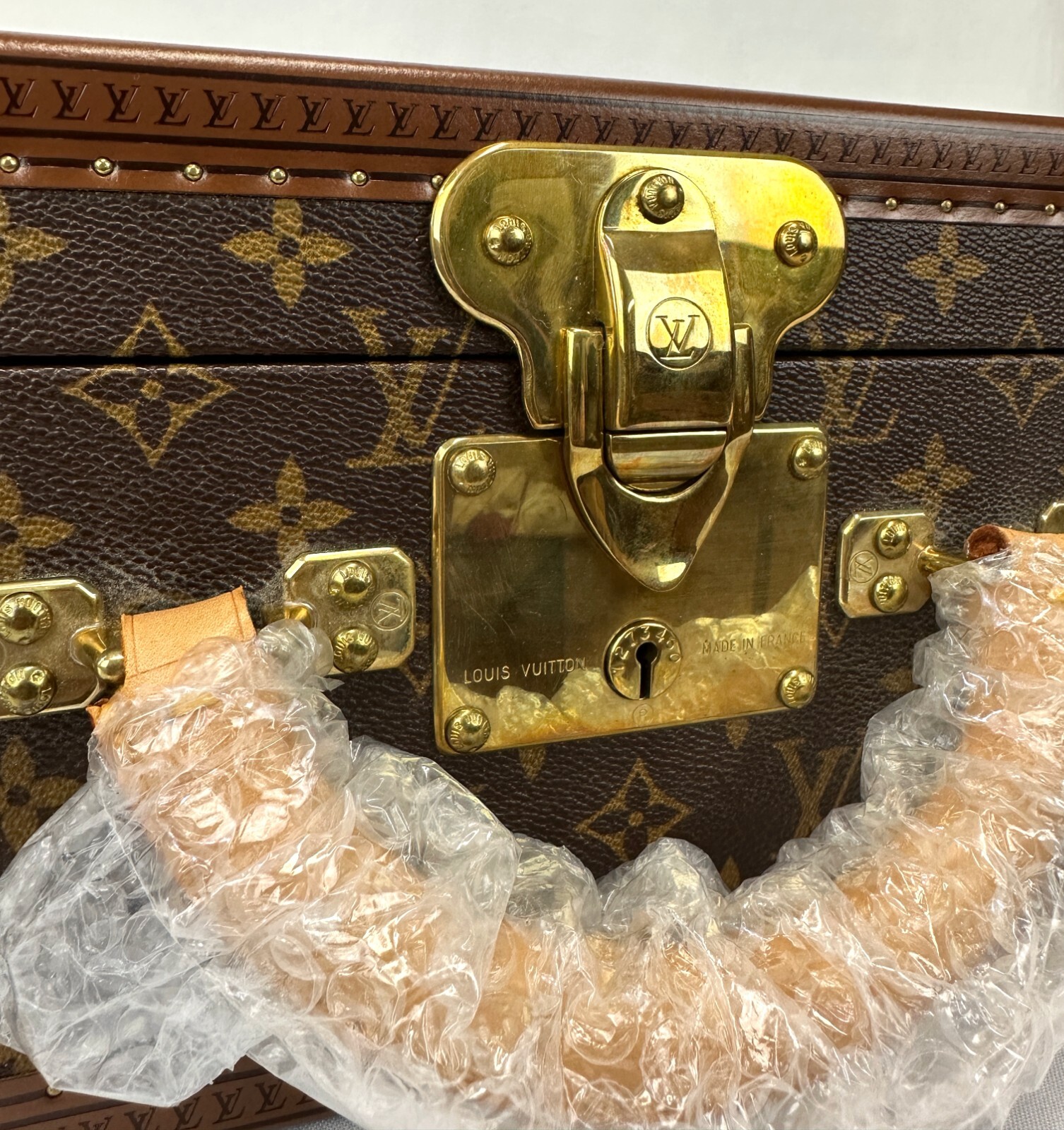 NEW LOUIS VUITTON Bisten 55 Monogram Canvas Trunk Case Luggage Travel M21327
