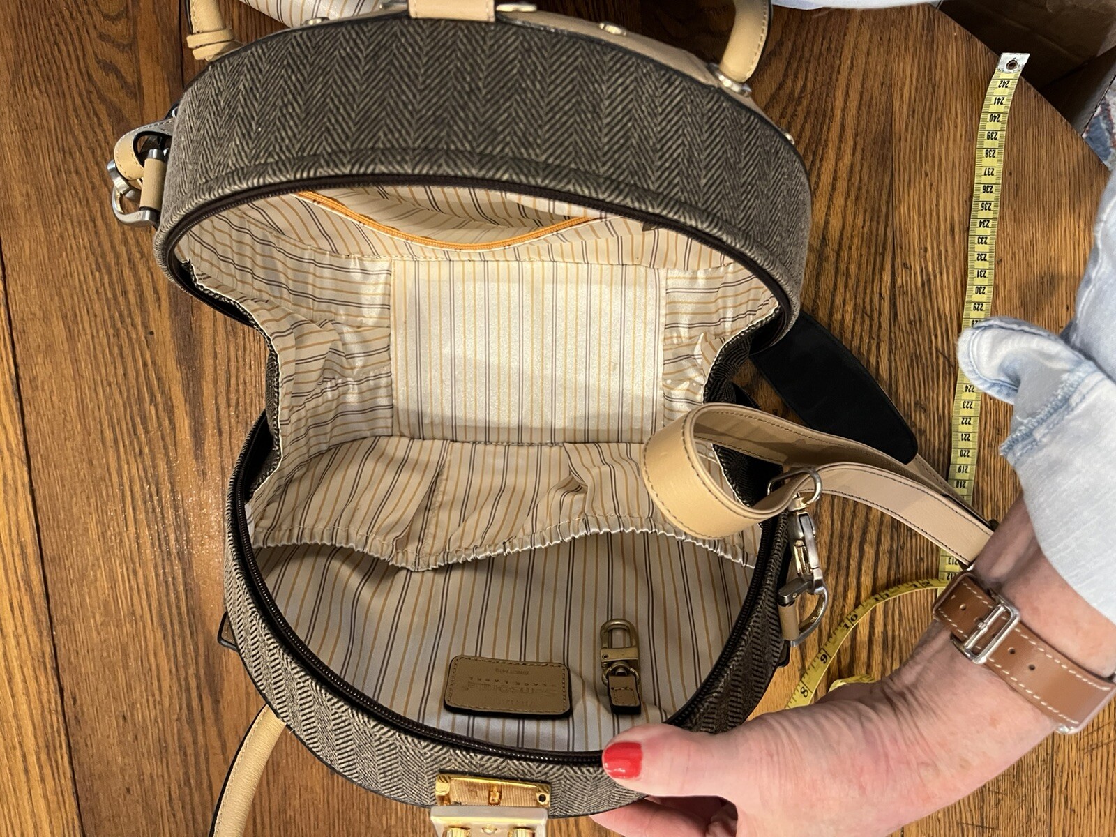 Samonsite Black Label Vintage Brown/Tan Tweed Vanity Case