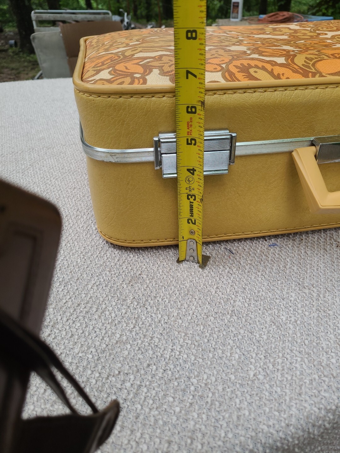 Vintage Retro Towncraft 60s Overnight Travel Train Case Luggage Suitcase
