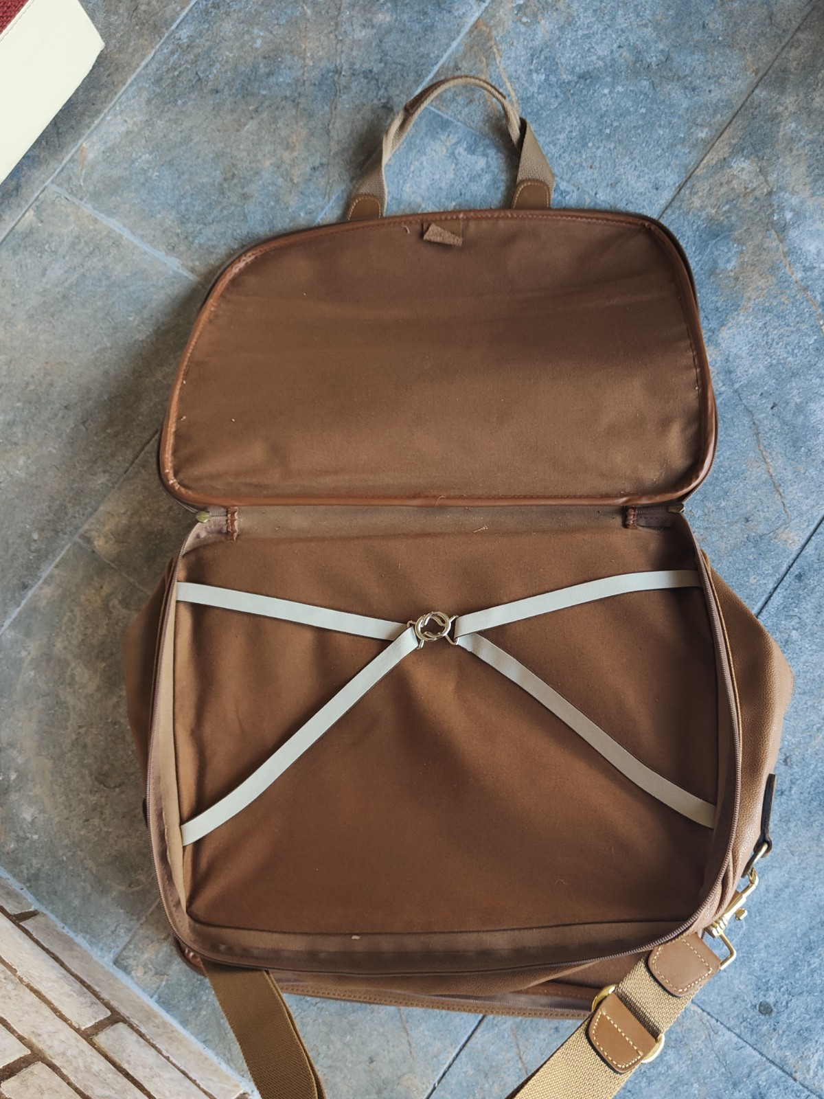 Set of 2 rare vintage Lancel Paris travel bags