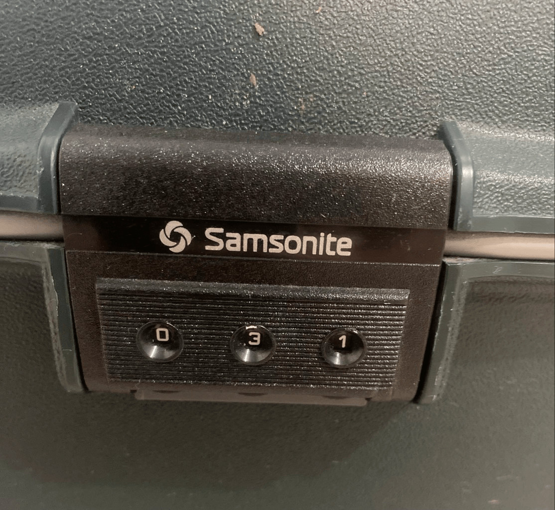 Vintage Samsonite Oyster GLS Luggage Train Case Carry-On Combination Lock Made