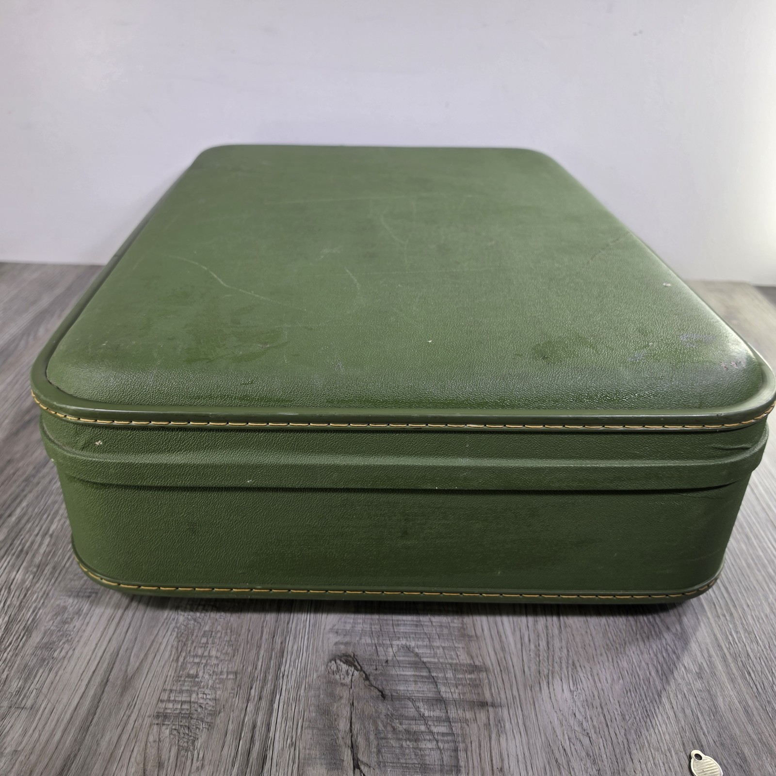 Vintage 1960s Trojan Luggage Set – Avocado Green – 3 pc – USA Made Hard Shell