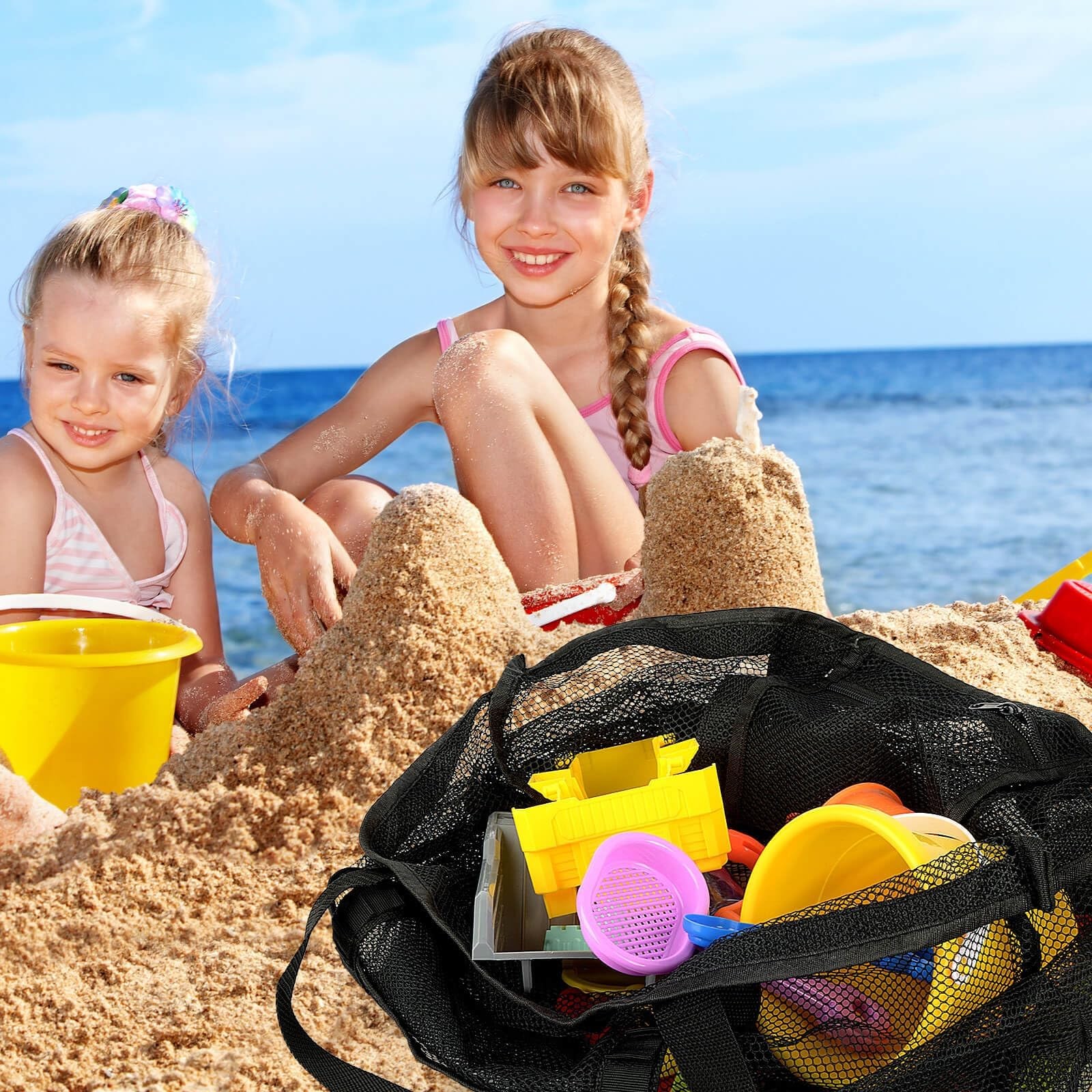 Iminuo Mesh Beach Bag – Pool Bag For Women Beach