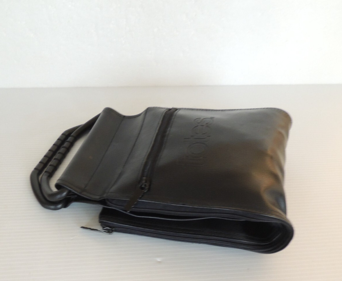 TOTES Vintage 1994 On The Move Briefcase Messenger Style 2824 black 12″ w/handle