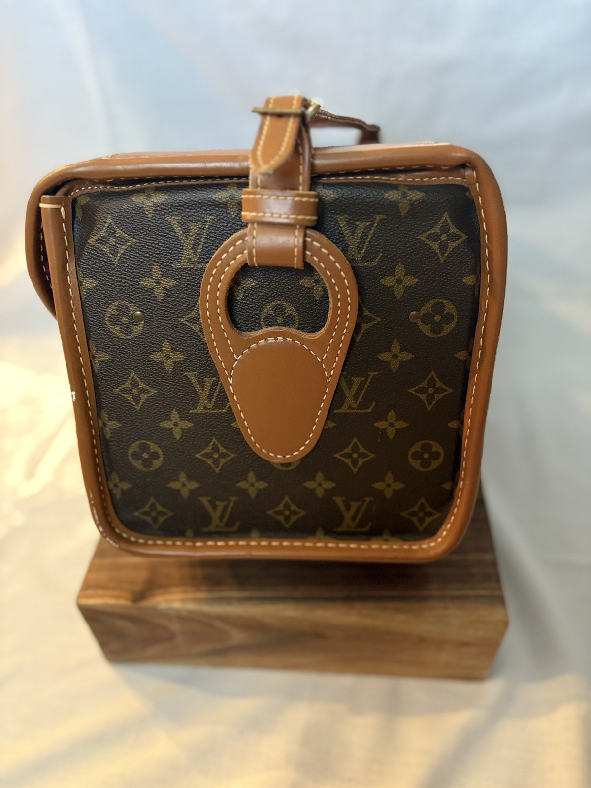 Rare Vintage LOUIS VUITTON Train Case Keepall Carry On Luxury Designer Luggage