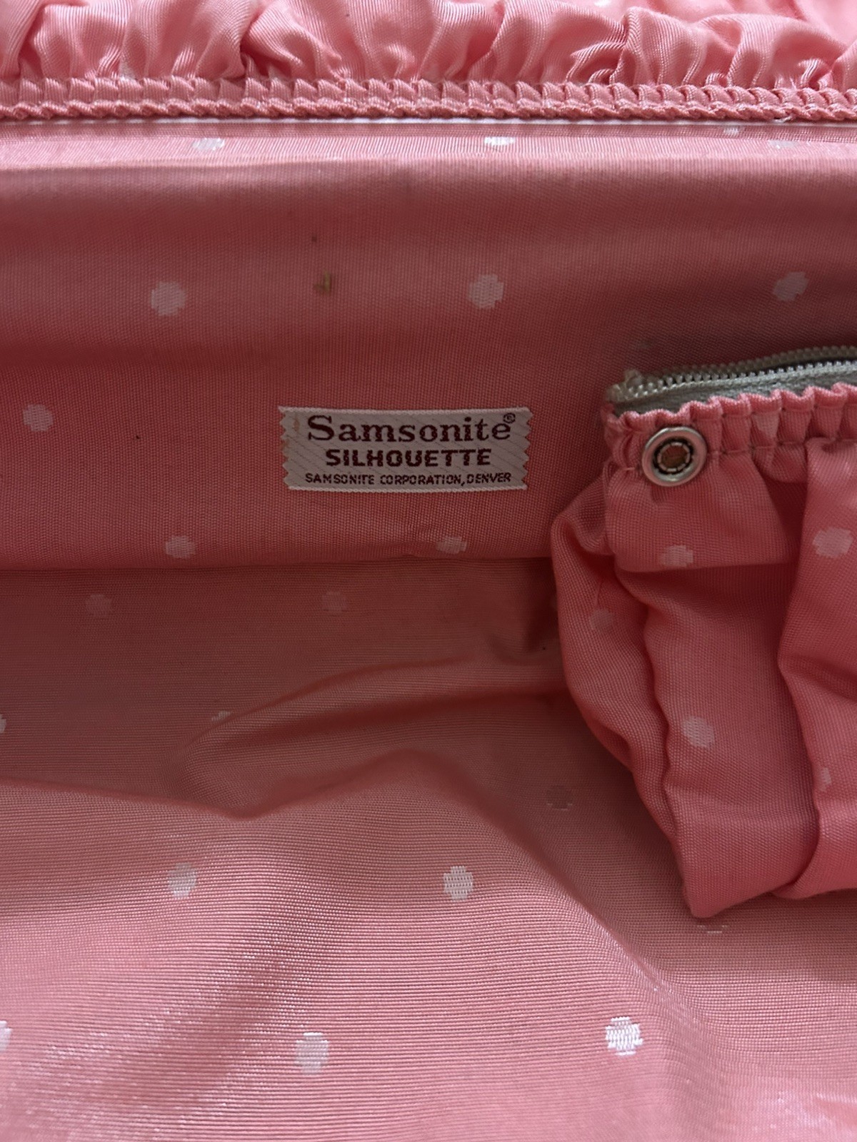 Vintage Samsonite Silhouette Hard Shell Suitcase Red