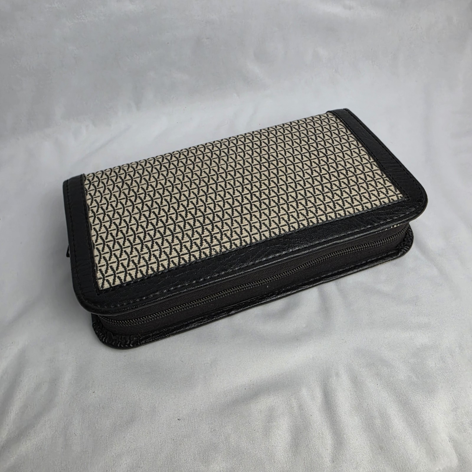 Vintage Men’s Leather Travel Toiletry Grooming Kit Case Made In West Germany
