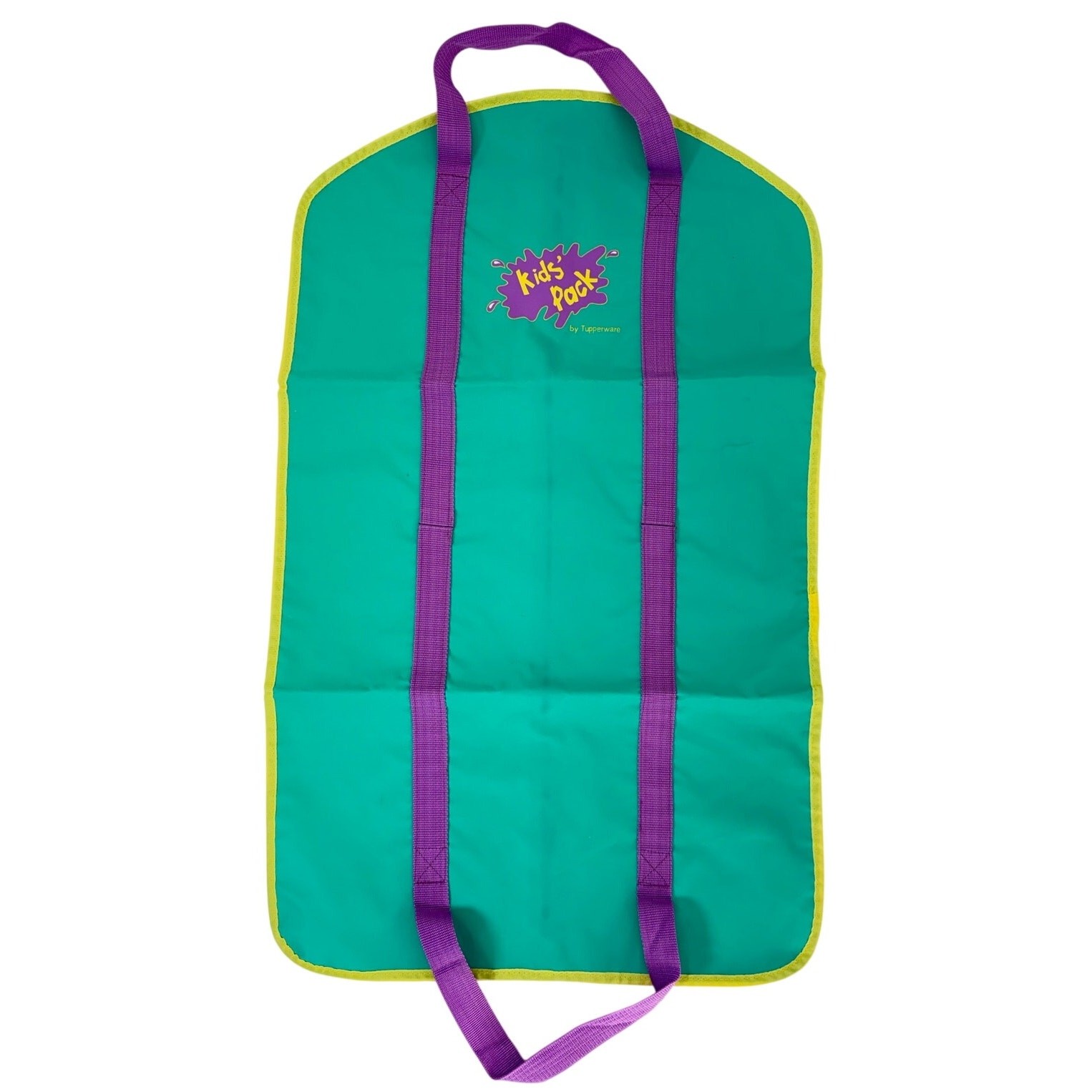 Vintage Tupperware Kids Pack 3 Pc Travel Set Suitcase Backpack Garment Bag Teal