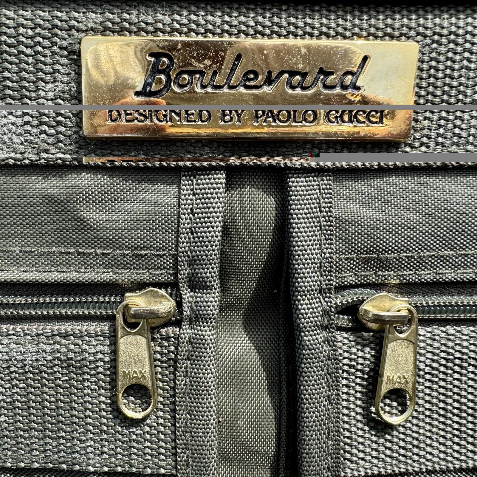 Vintage Boulevard by Paolo Gucci Green Carry On Luggage Gold Hardware 21”