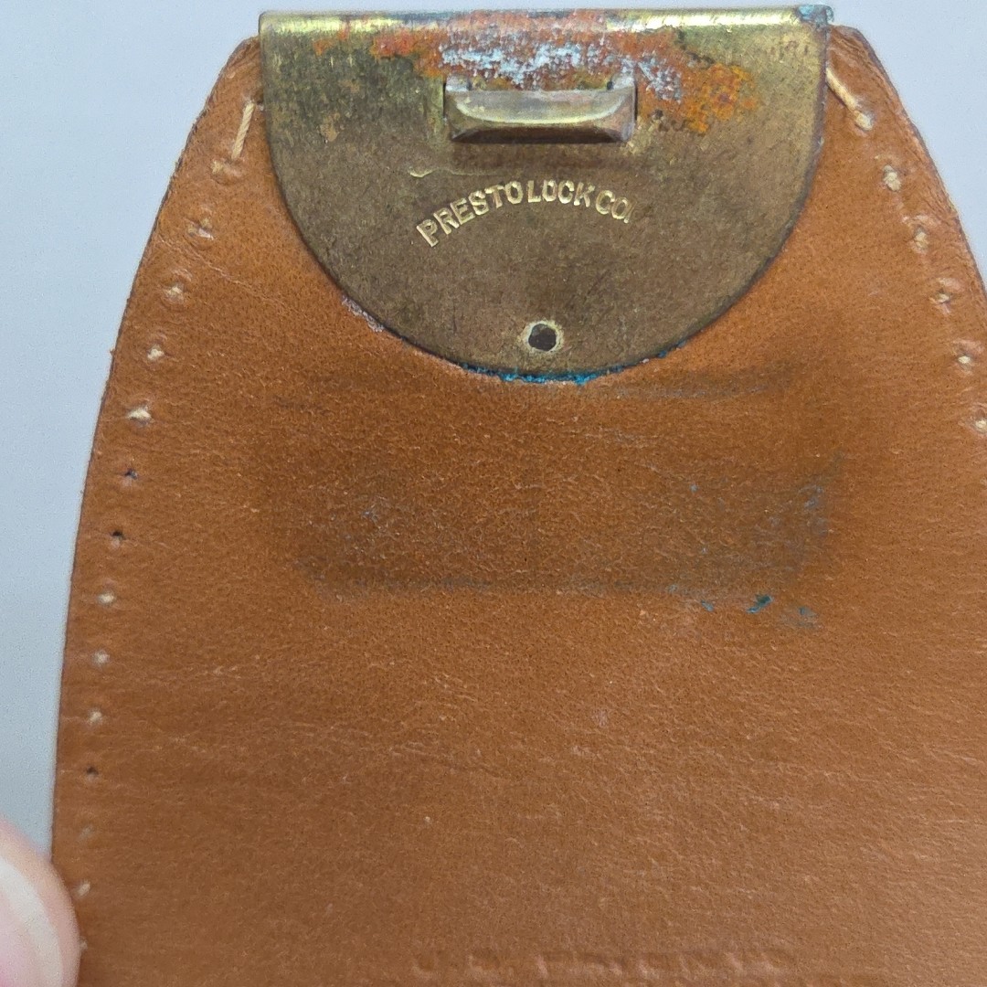 Vintage Leather Satchel Briefcase JC Higgins Brown Doctor Bag Attache Case