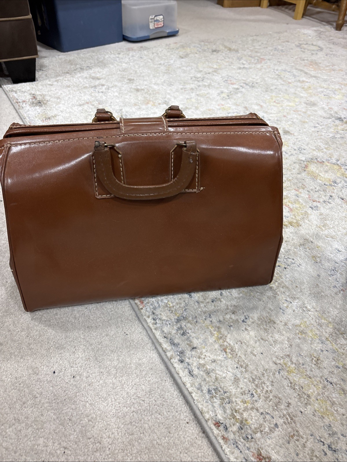 Vintage Leather Travel Bag