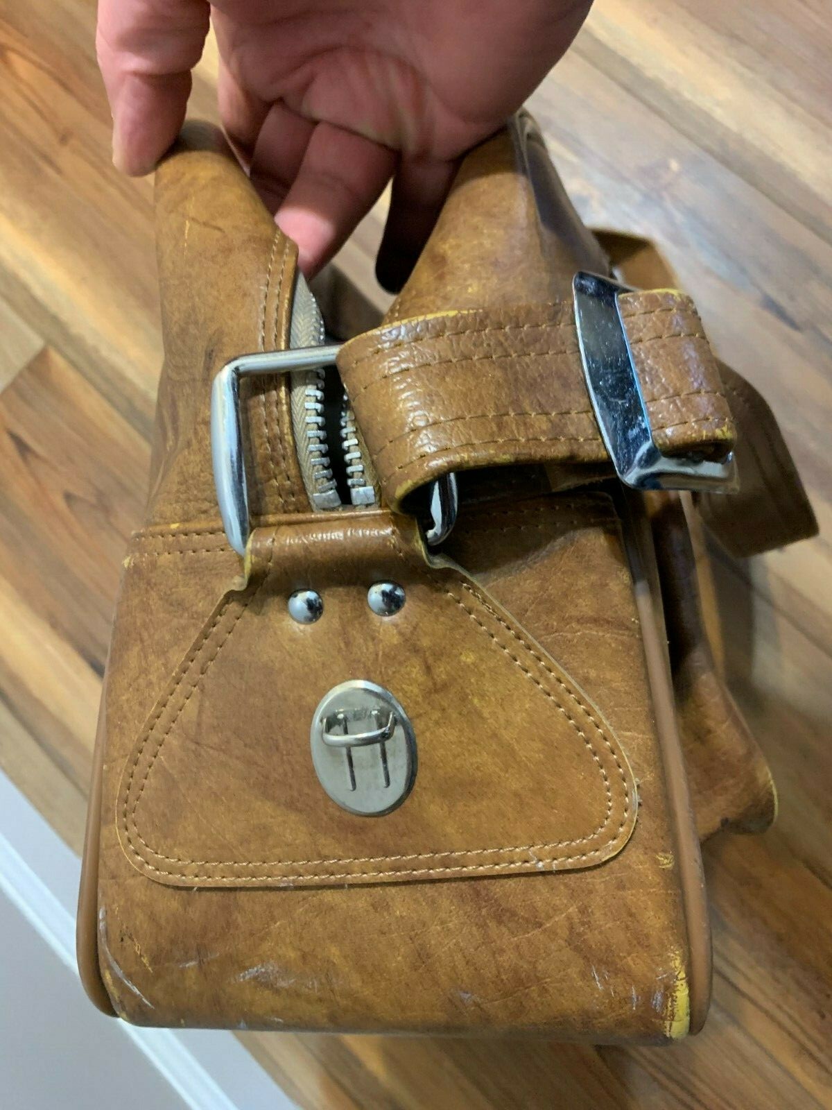 Vintage Escort American luggage Bag Brown/Tan (made in Japan)