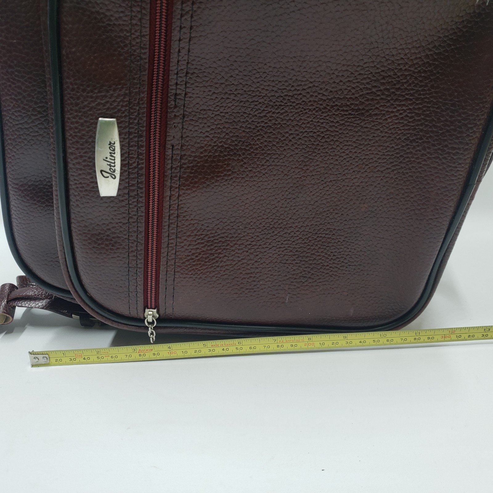Vintage Jetliner Shoulder Travel Bag With Shoulder Strap Luggage Tag Holder