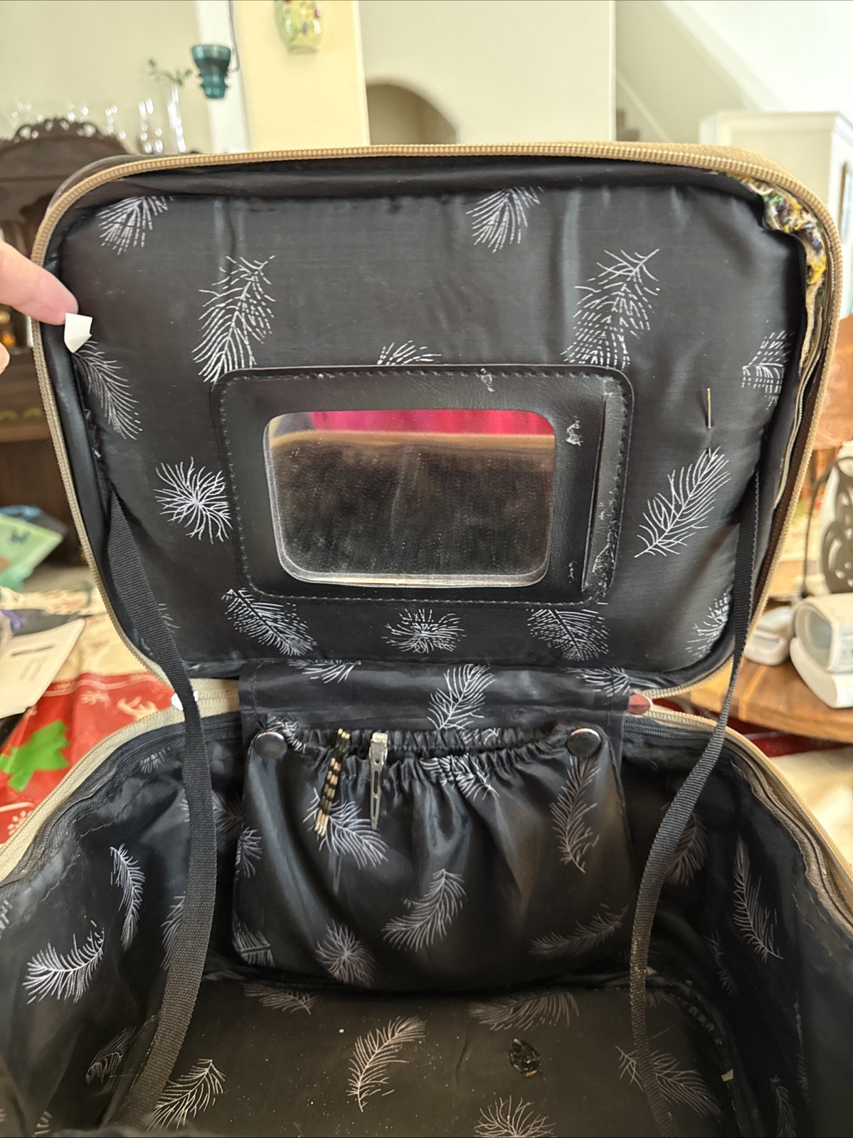 Vintage Horse Makeup Case Vanity Box Equestrian Decor Storage