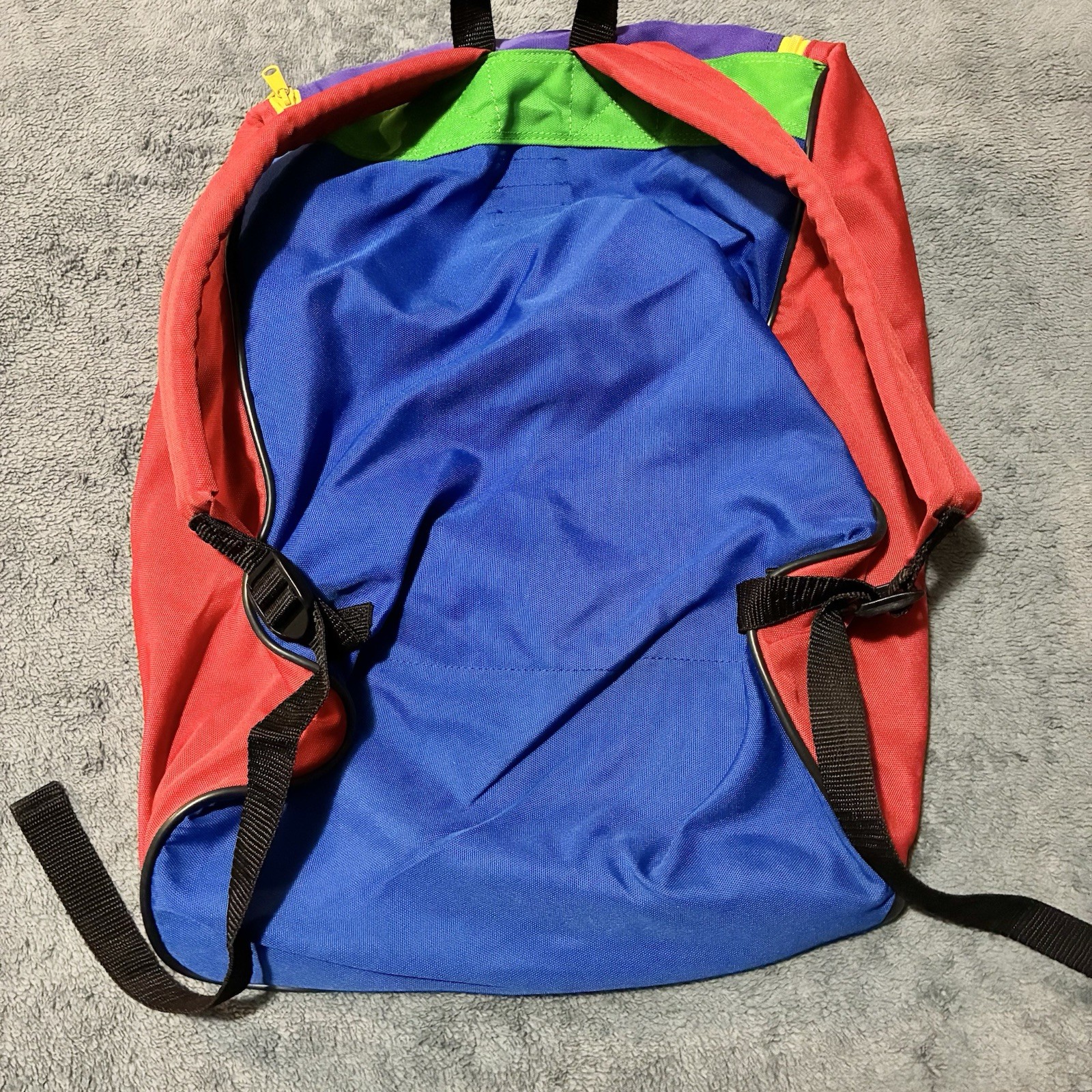 Vintage SAMSONITE Purple Red Blue Backpack Duffel Bag Travel Hiking Walking*READ