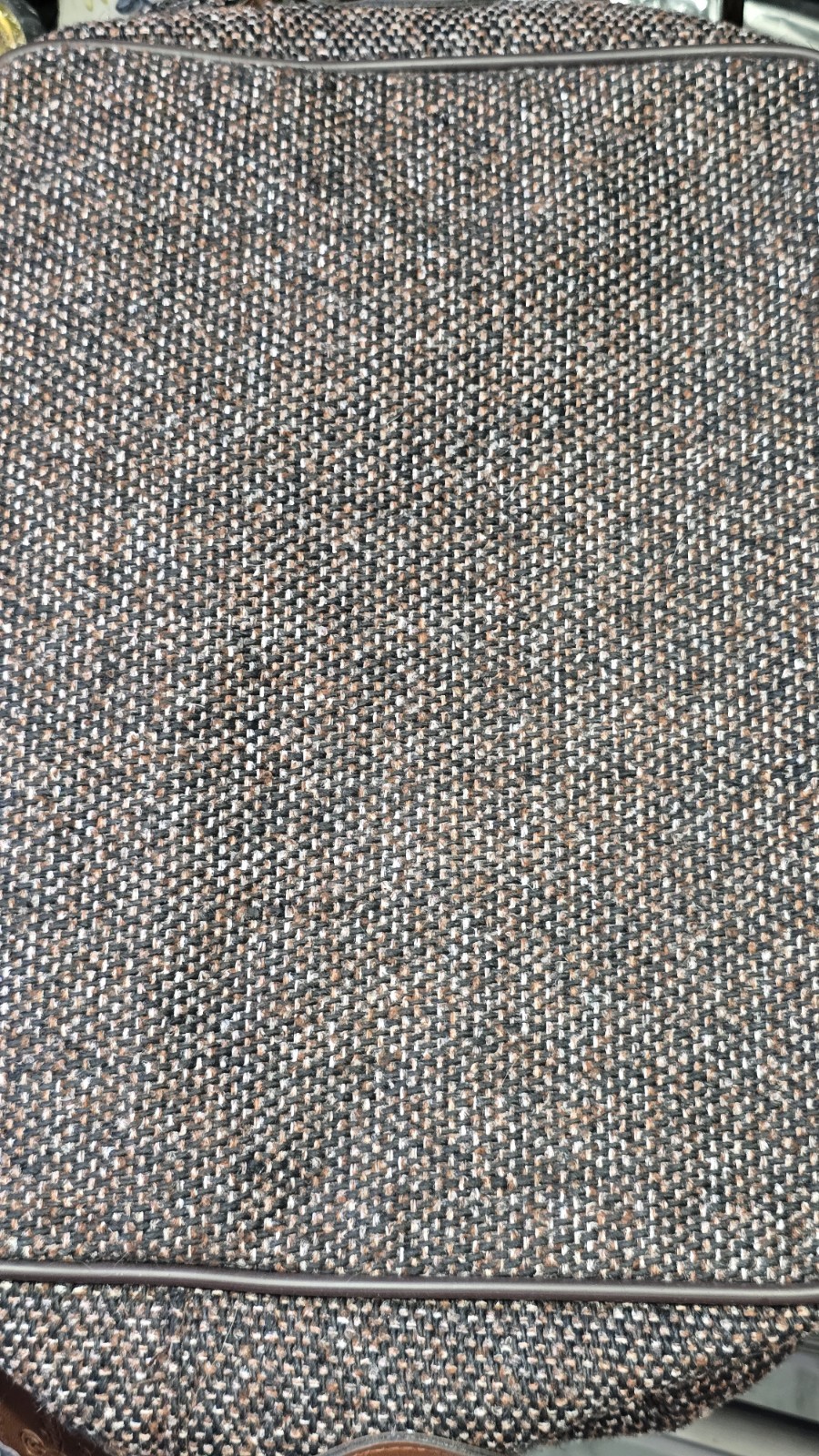 Pierre Cardin 26″ Brown Tweed Travel Suitcase by H. Rosenfeld Inc. Vintage Lugga