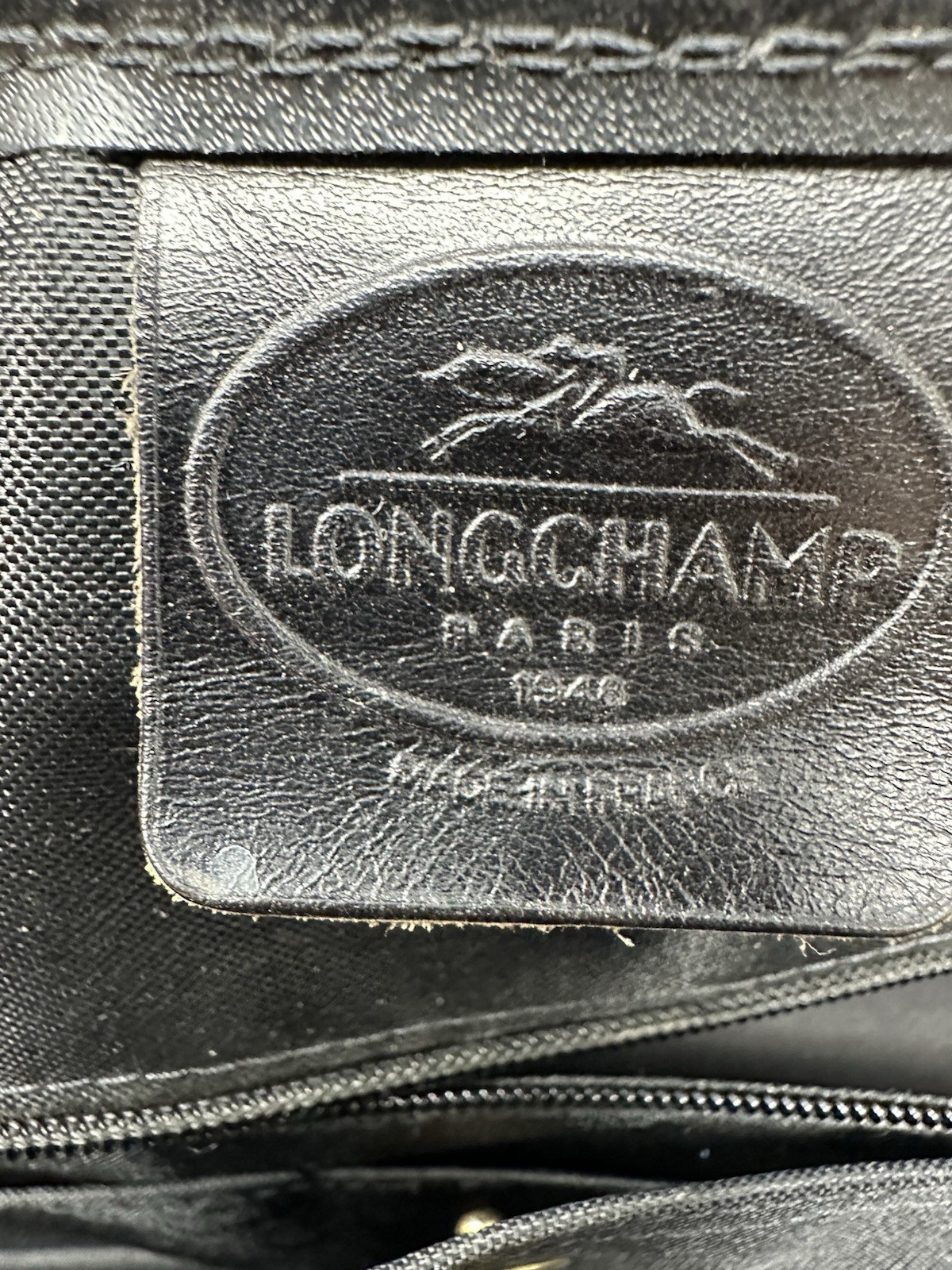 Longchamp Leather Bag Briefcase Style 10”x14”x4”