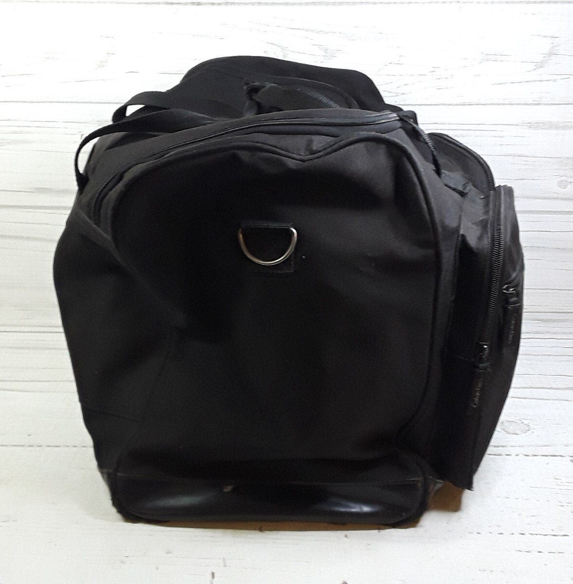 Vintage Calvin Klein Black Travel Weekend Carry on Duffle Bag Cosmetics Fragranc