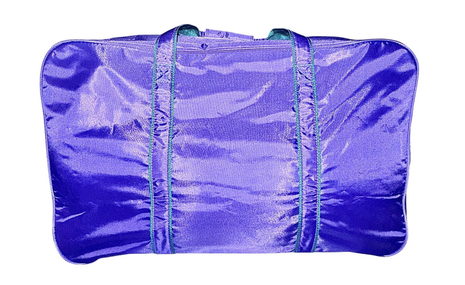 NEW W TAGS Vintage Members Only Duffel Bag 80s Travel Teal Purple Shoulder Strap