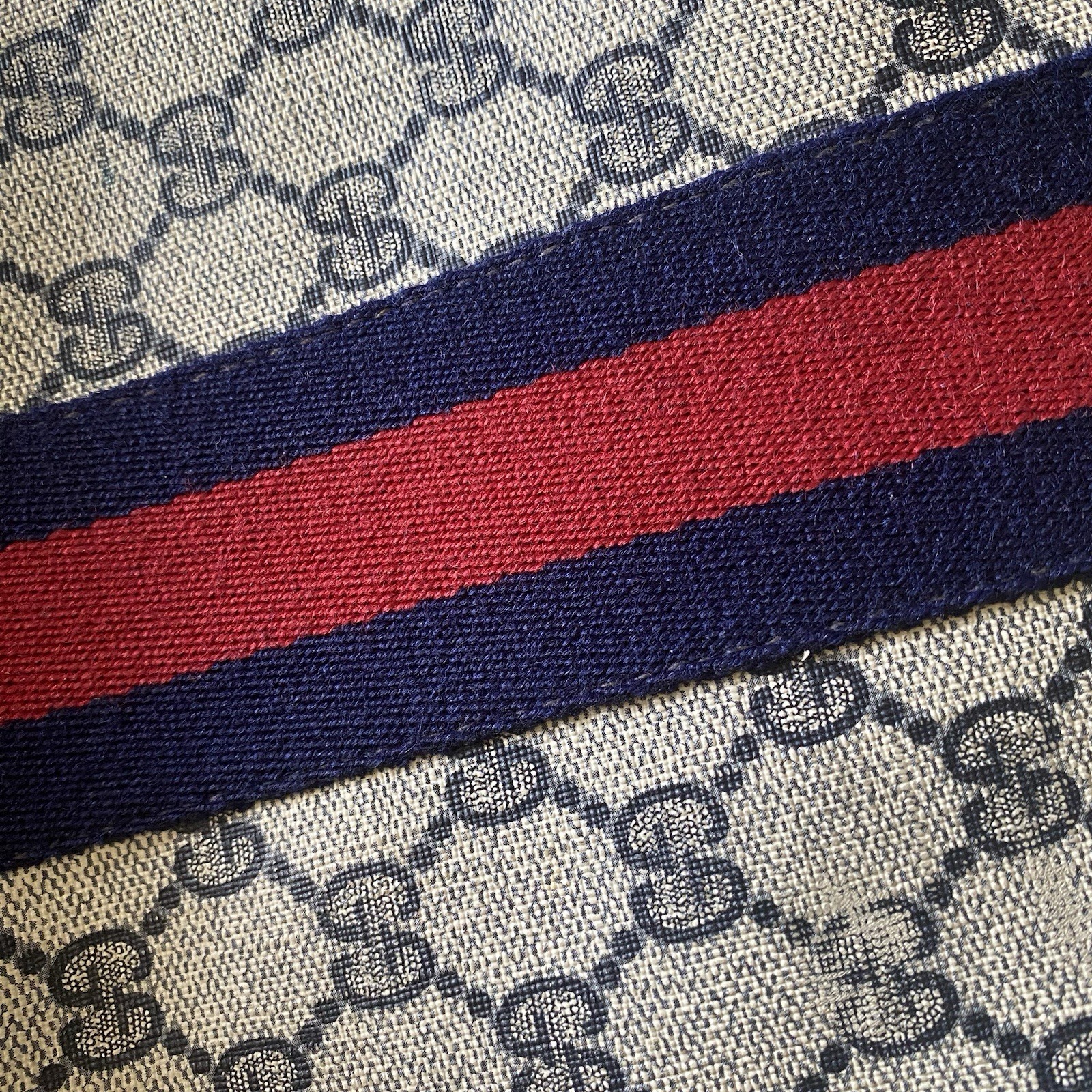 Vintage Gucci Suitcase Luggage With Leather Details