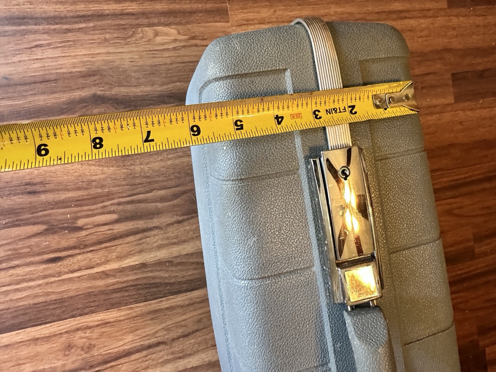 Starflite Luggage Blue 1960s Hard Case SUITCASE 23″ X 16″ X 5.5″ Vintage