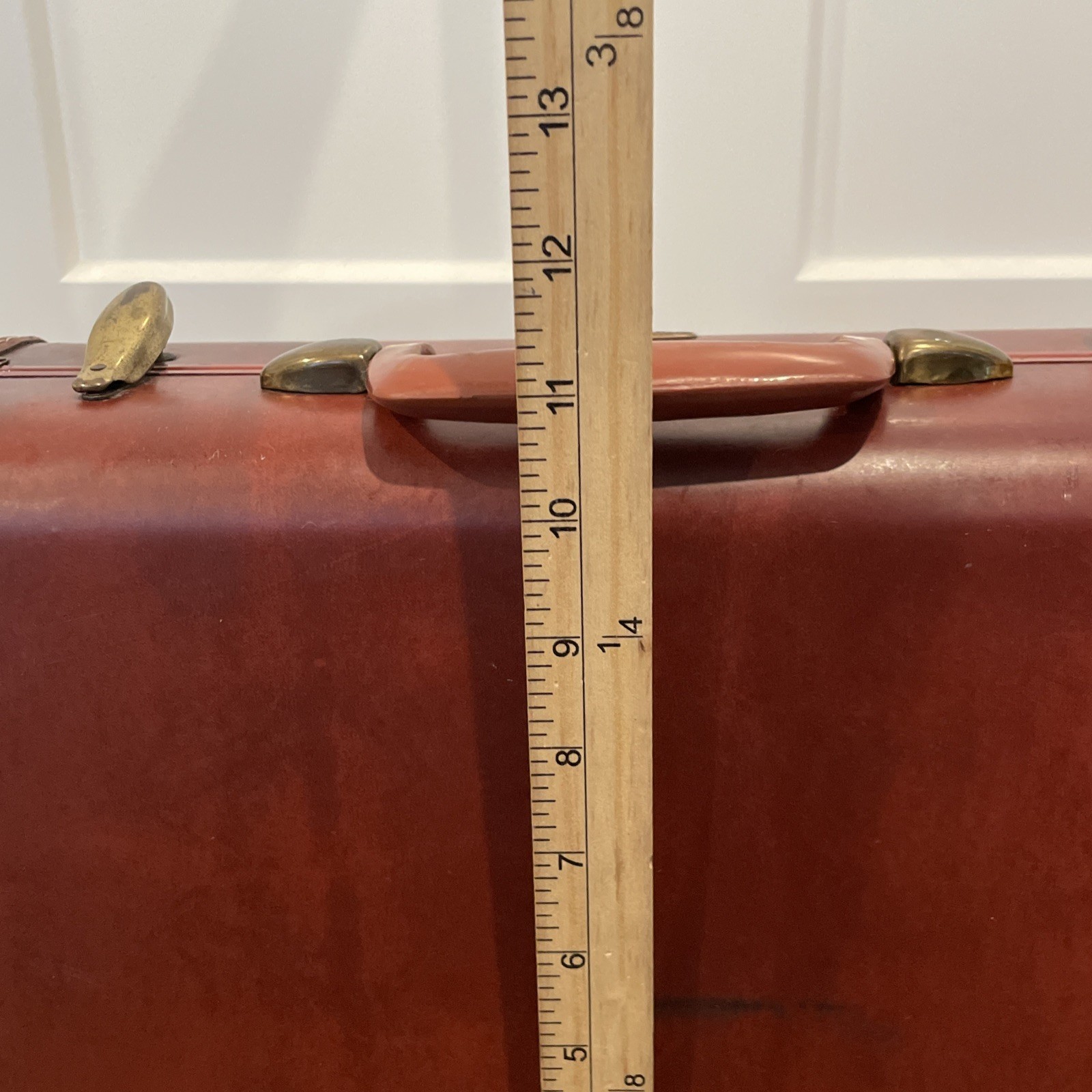 Vintage Samsonite Train Makeup Case Brown Shwayder Bros 1950s Small Suitcase