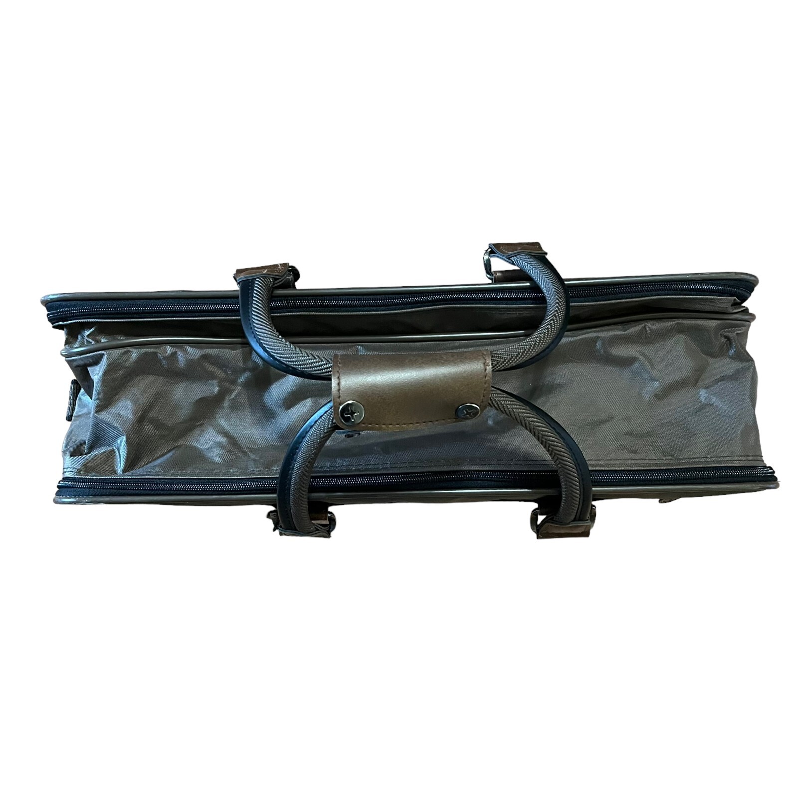 Vintage Retro Suitcase Atlantic Luggage Travel Duffle Hand Bag Carry On 7x13x21