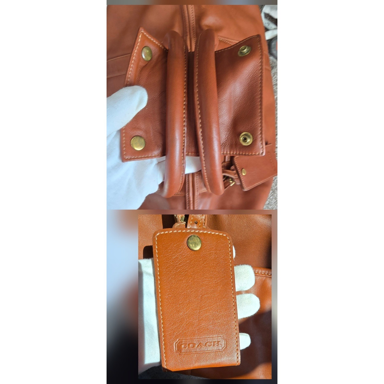 Vintage Coach Cabin Bag Large no. 503 in British Tan Made in Mexico VGUC