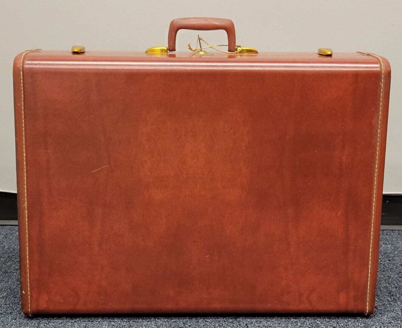 Samsonite Suitcase Luggage w/ KEY Shwayder Bros VTG 19″x26″ Denver Colorado 4936