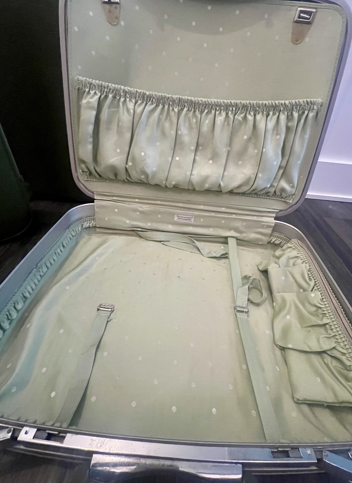Samsonite Fashionaire Vintage Luggage Olive Retro Green 3 Piece Set Suitcases