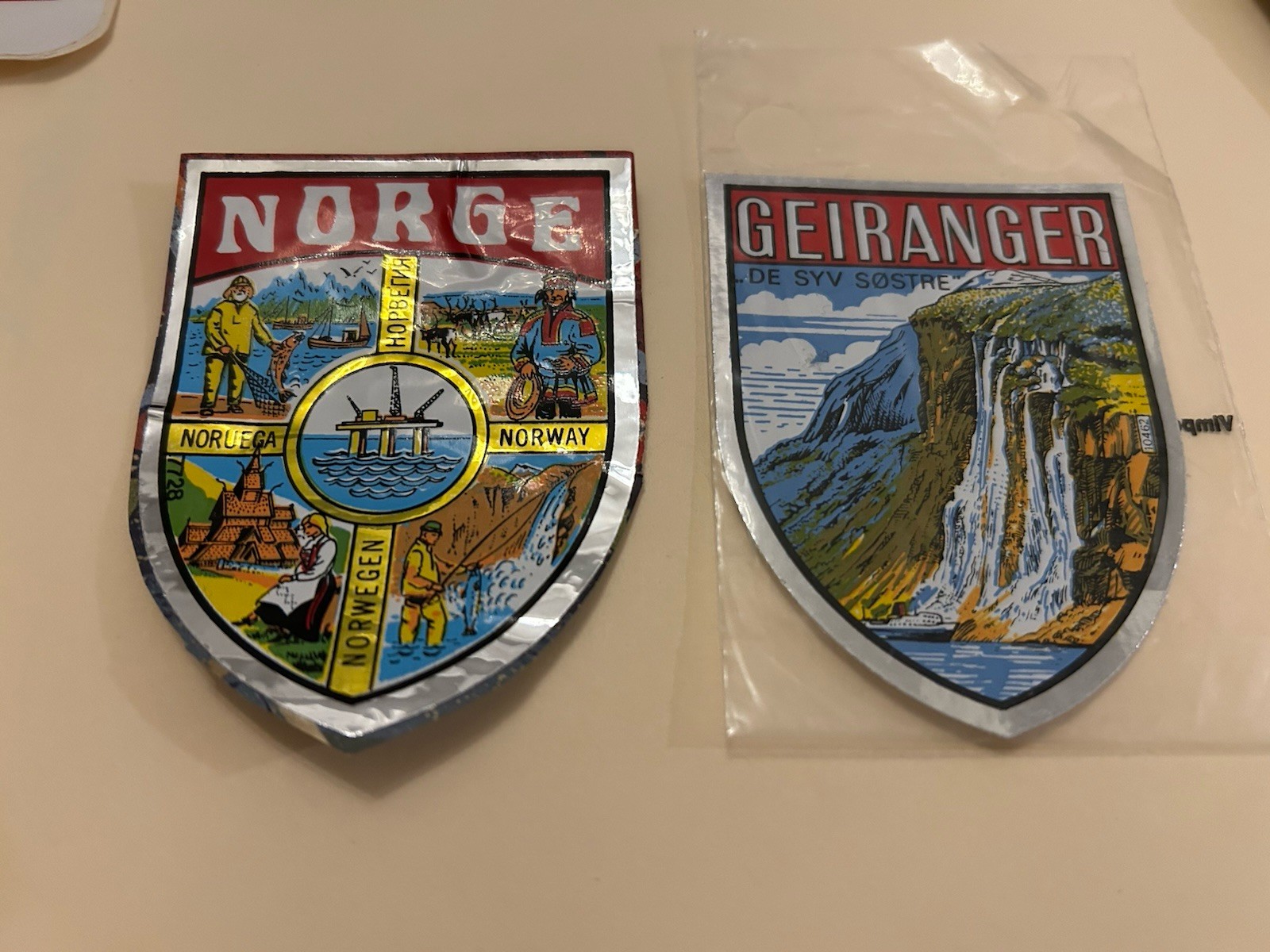 Collection Of Norway Travel Stickers Various Locations Car Or Luggage Mostly New