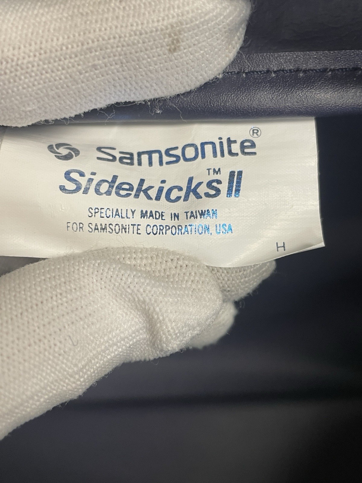 Vintage Samsonite Sidekicks 2 Business Attache Nylon Carry On Bag Leather Trim