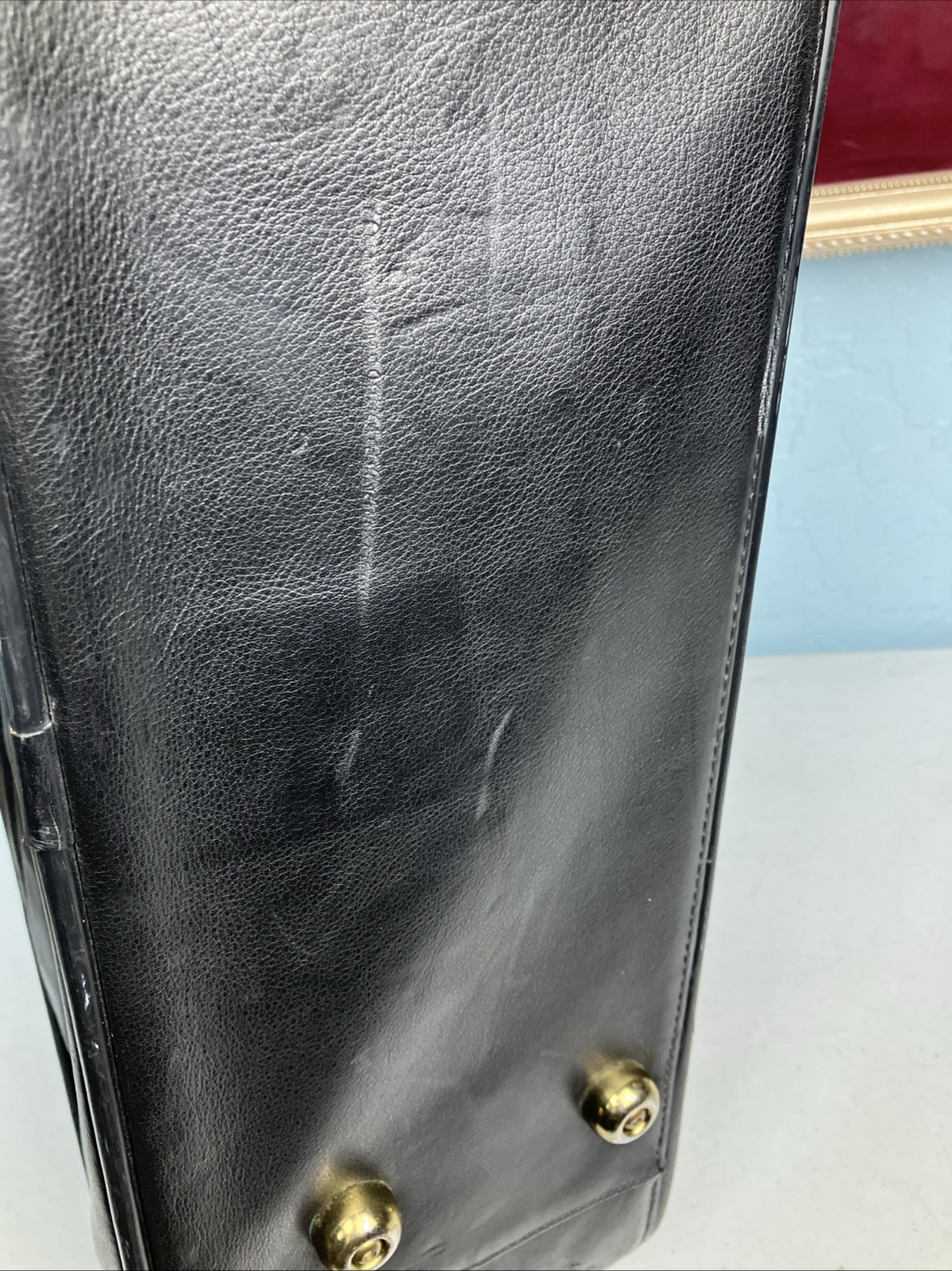 Vintage Ghurka 2 Way 1990s Traveler 52 Suitcase Marley Hodgson Black Leather