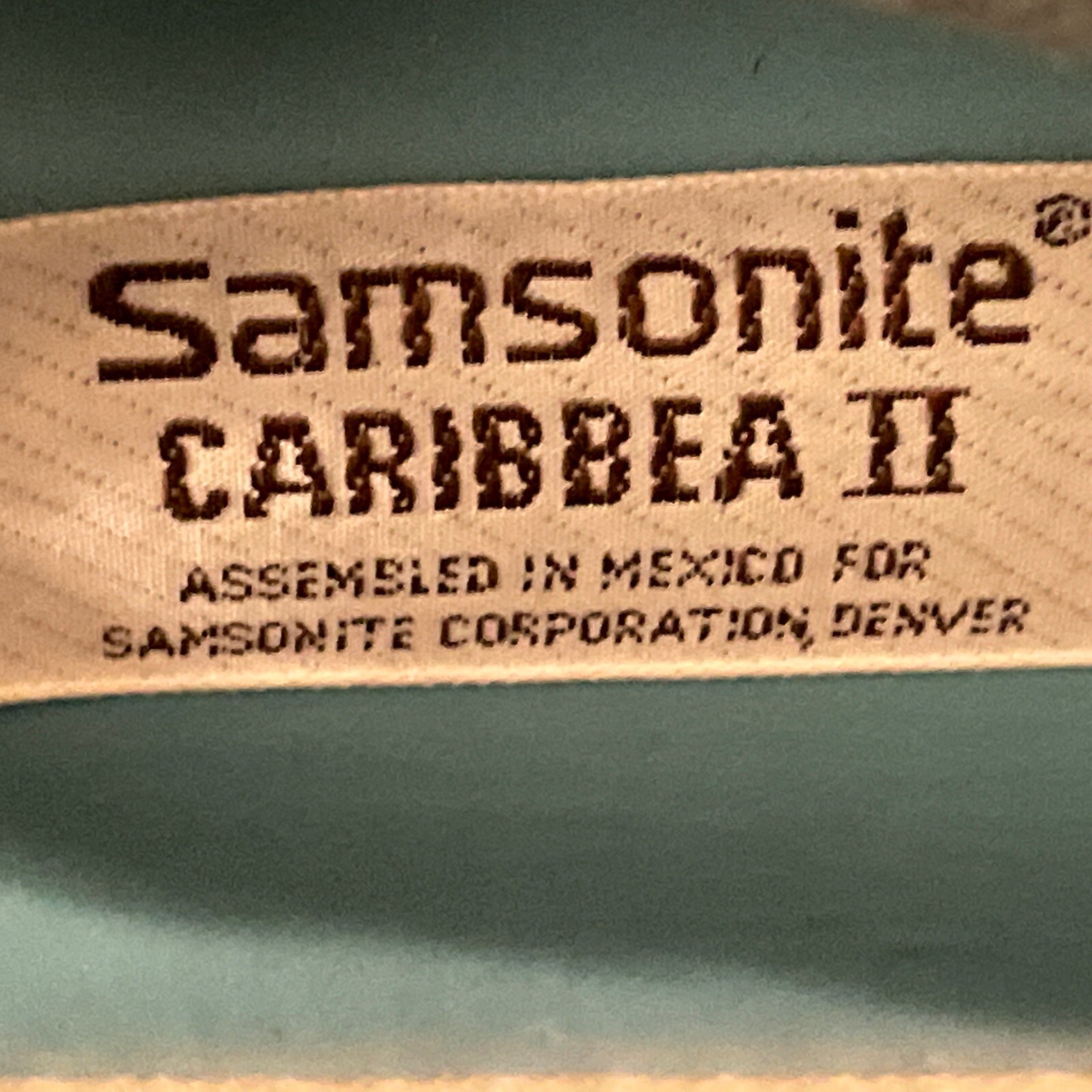 Samsonite Carryon Soft Bag Blue Luggage Caribbea II Shoulder Strap 70s Vintage