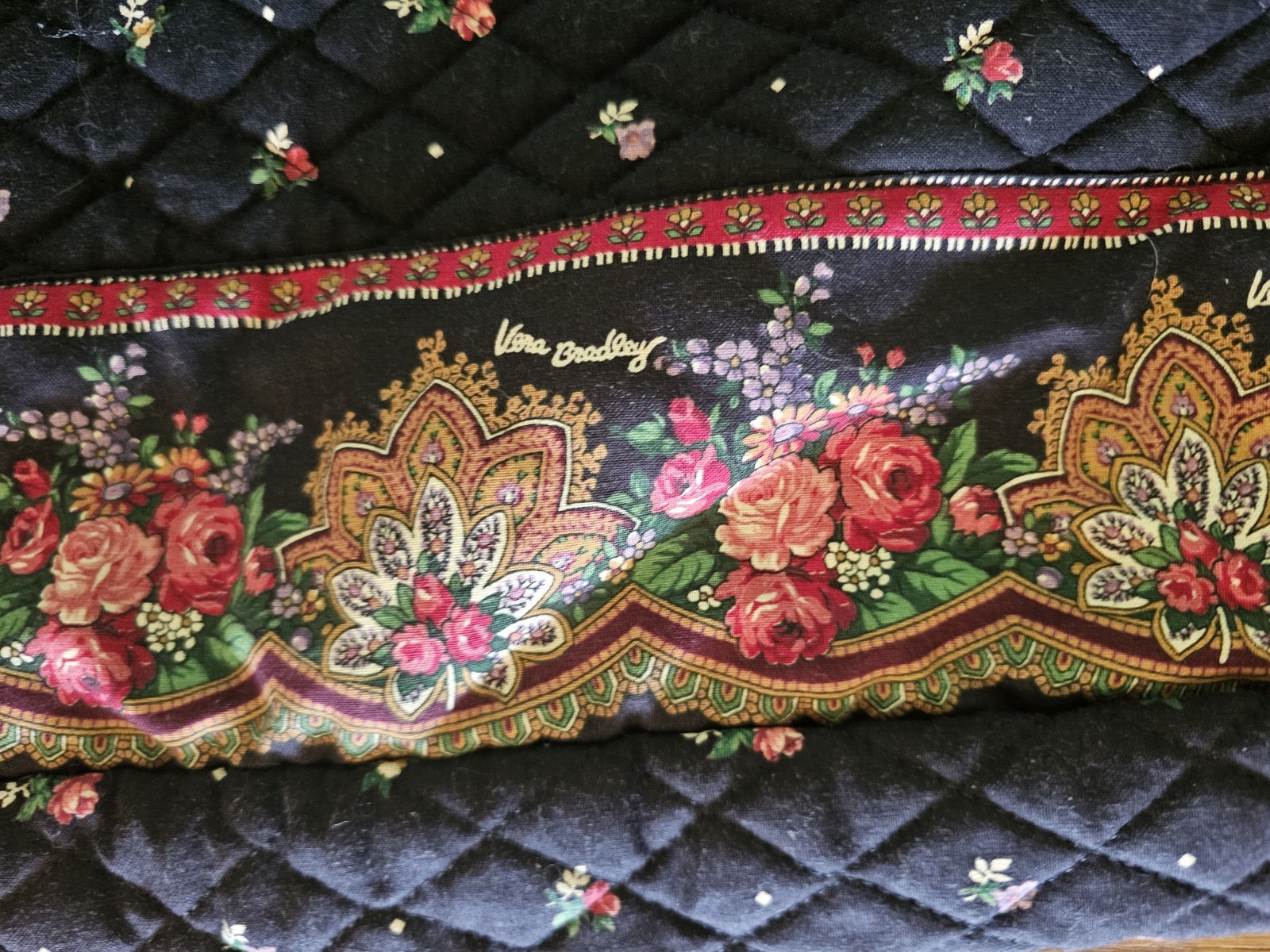 Vera Bradley Vintage Garment Bag 1997 Full Length Petit Point Great Condition