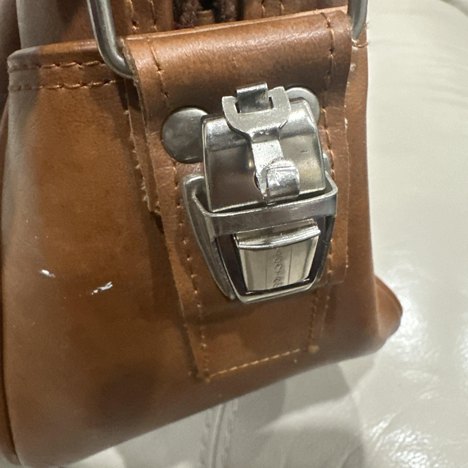 Peter’s Bag Corp Vtg Bantam Travelware Brown Leather Doctor Bag, Satchel Overnig