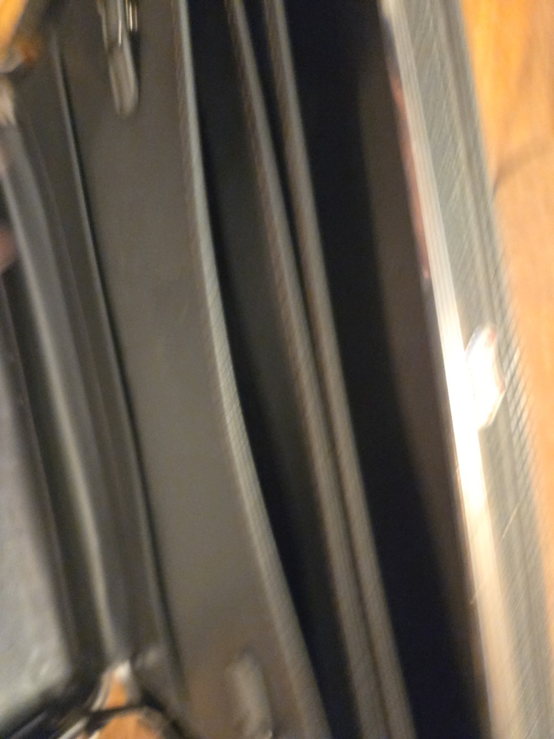 Tiara American Tourist Vintage Grey Hardcover Suitcase Computer & Paper Files