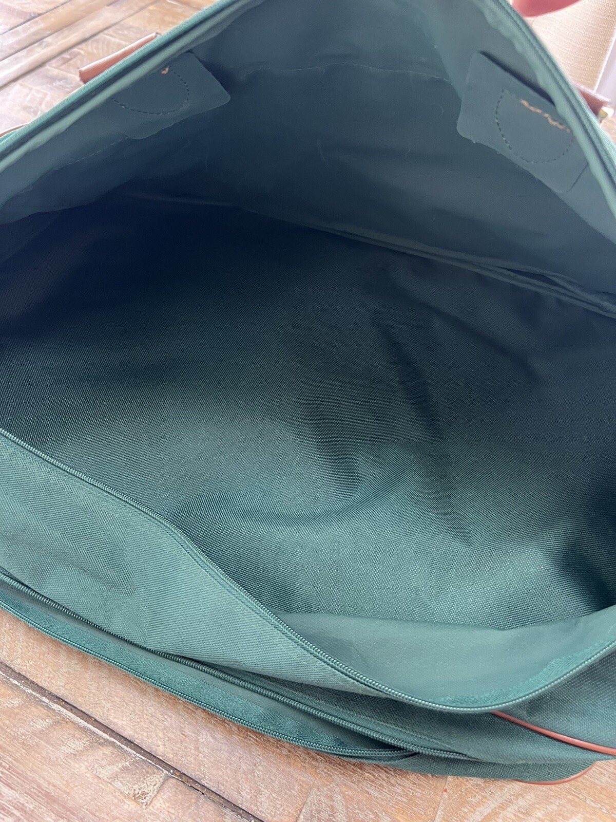 Vintage Ralph Lauren Green Canvas Travel Carry On Bags Lot